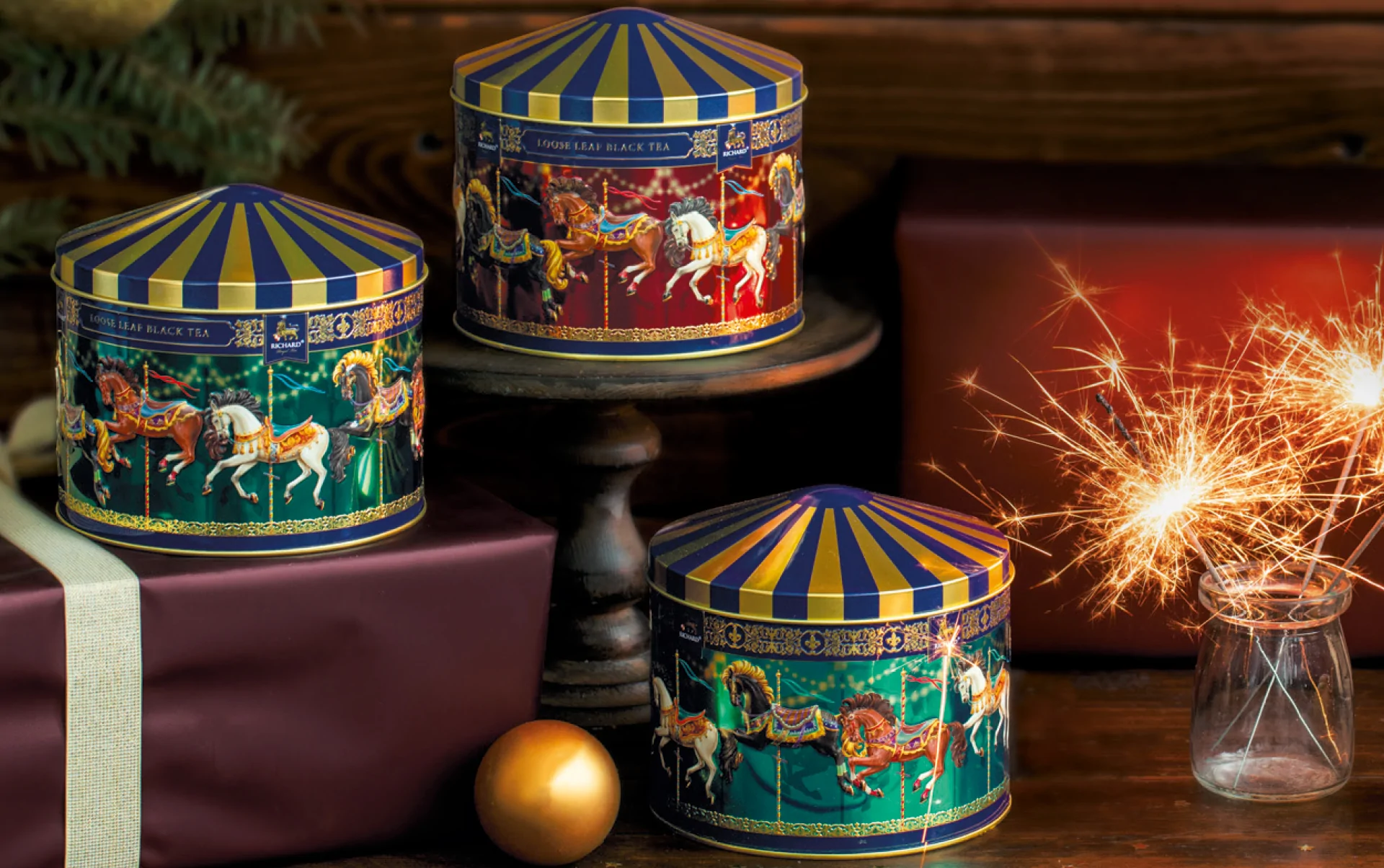 Чай Ричард в подарочной упаковке Royal Merry-Go-Round 100г купить